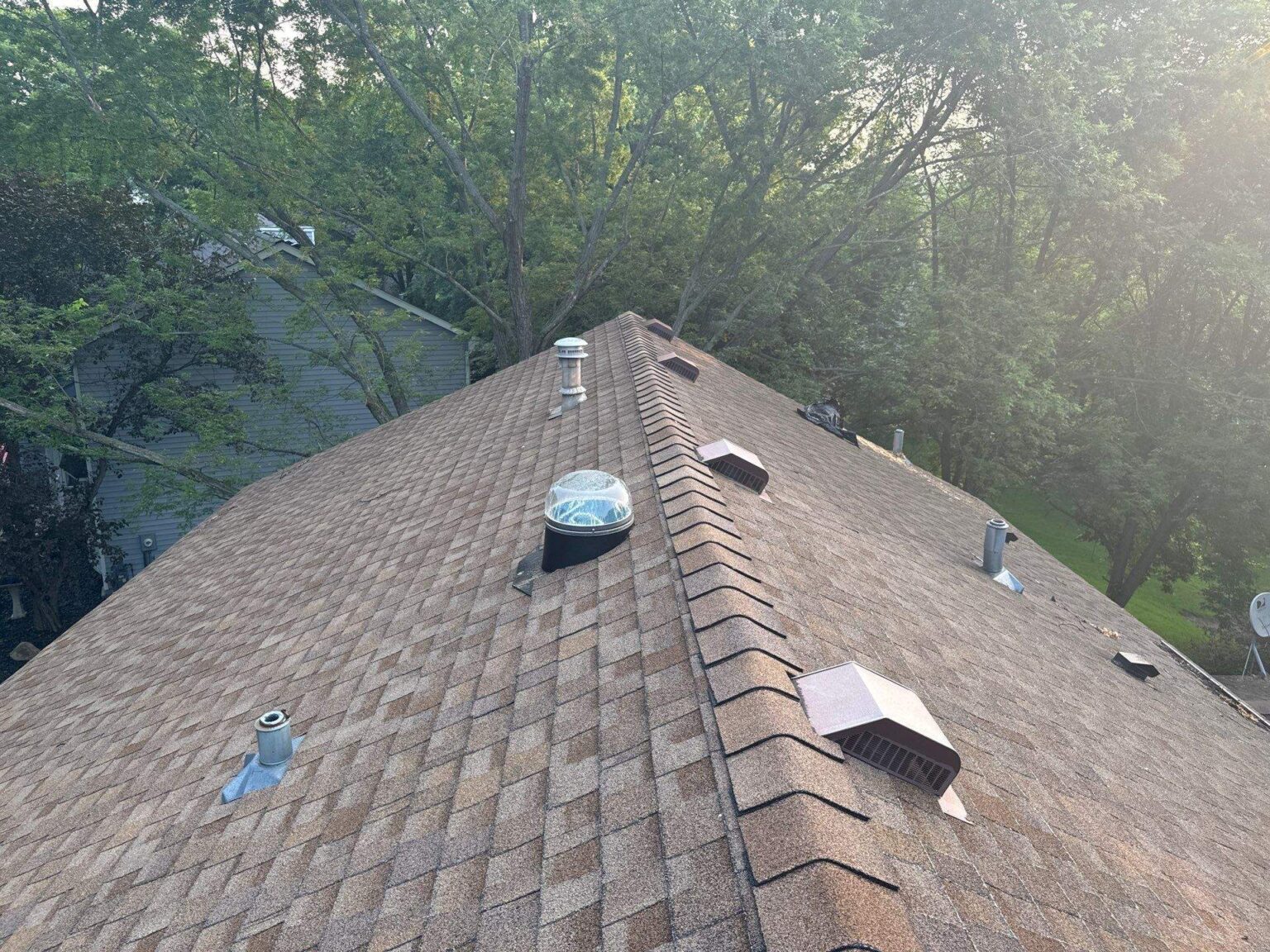 New asphalt shingle roof